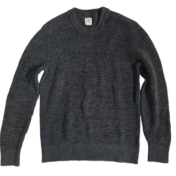 Gap Crewneck Grey Men's  Sweater Size M - Picture 2 of 6